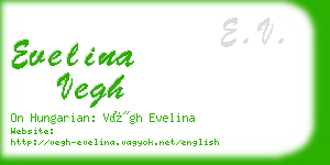 evelina vegh business card